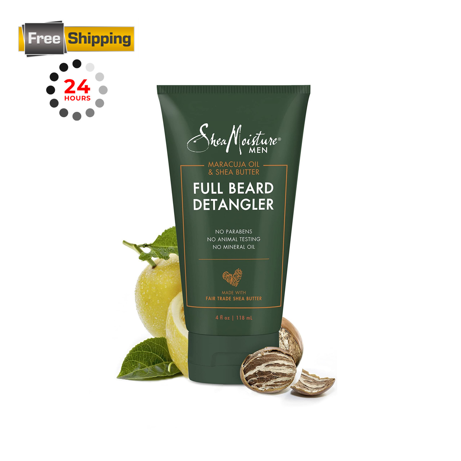 SheaMoisture Beard Conditioner, Full 4 Fl Oz (Pack of 1), Green