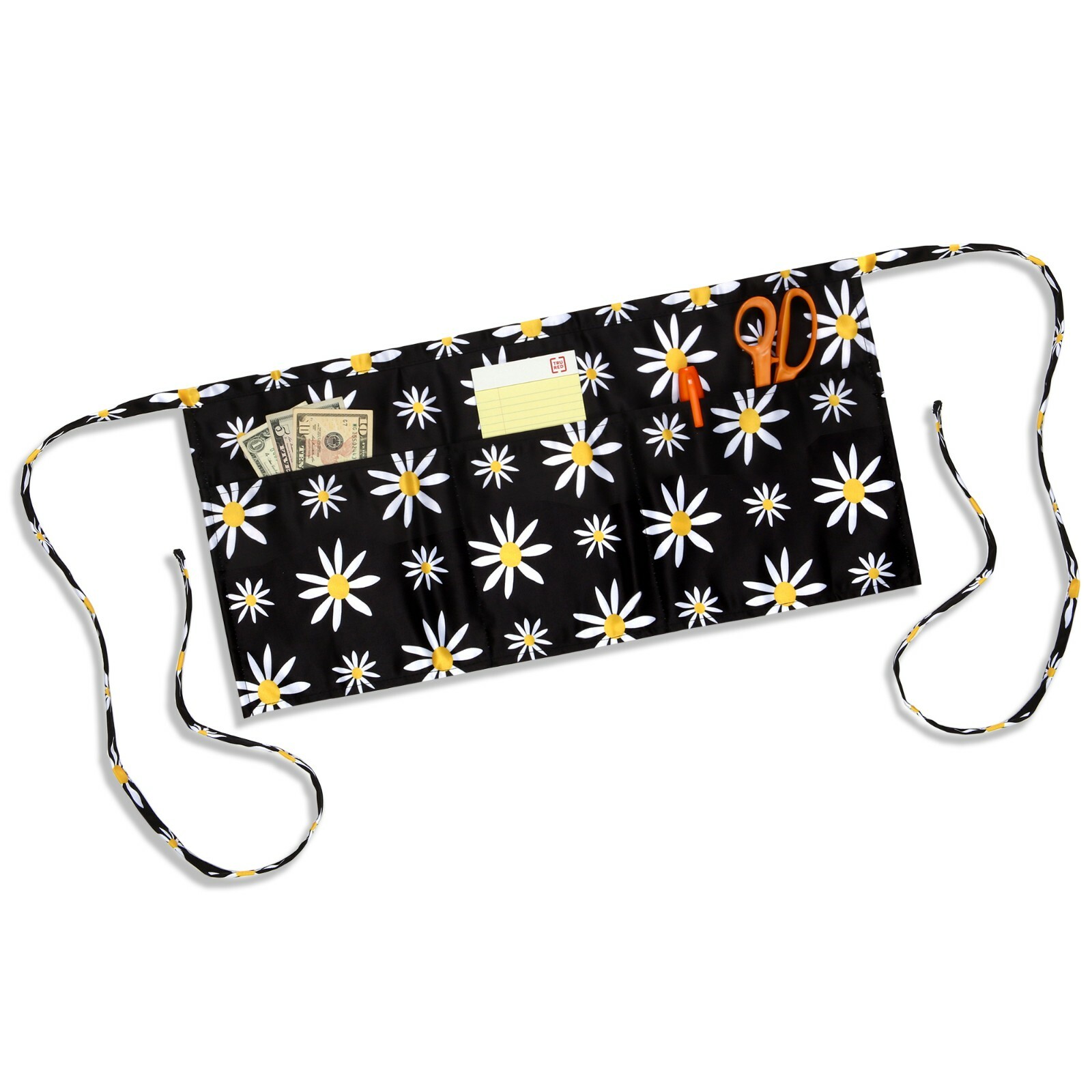 Daisy Half Waist Apron With 3 Pockets Stain proof Waterproof 100% Polyester