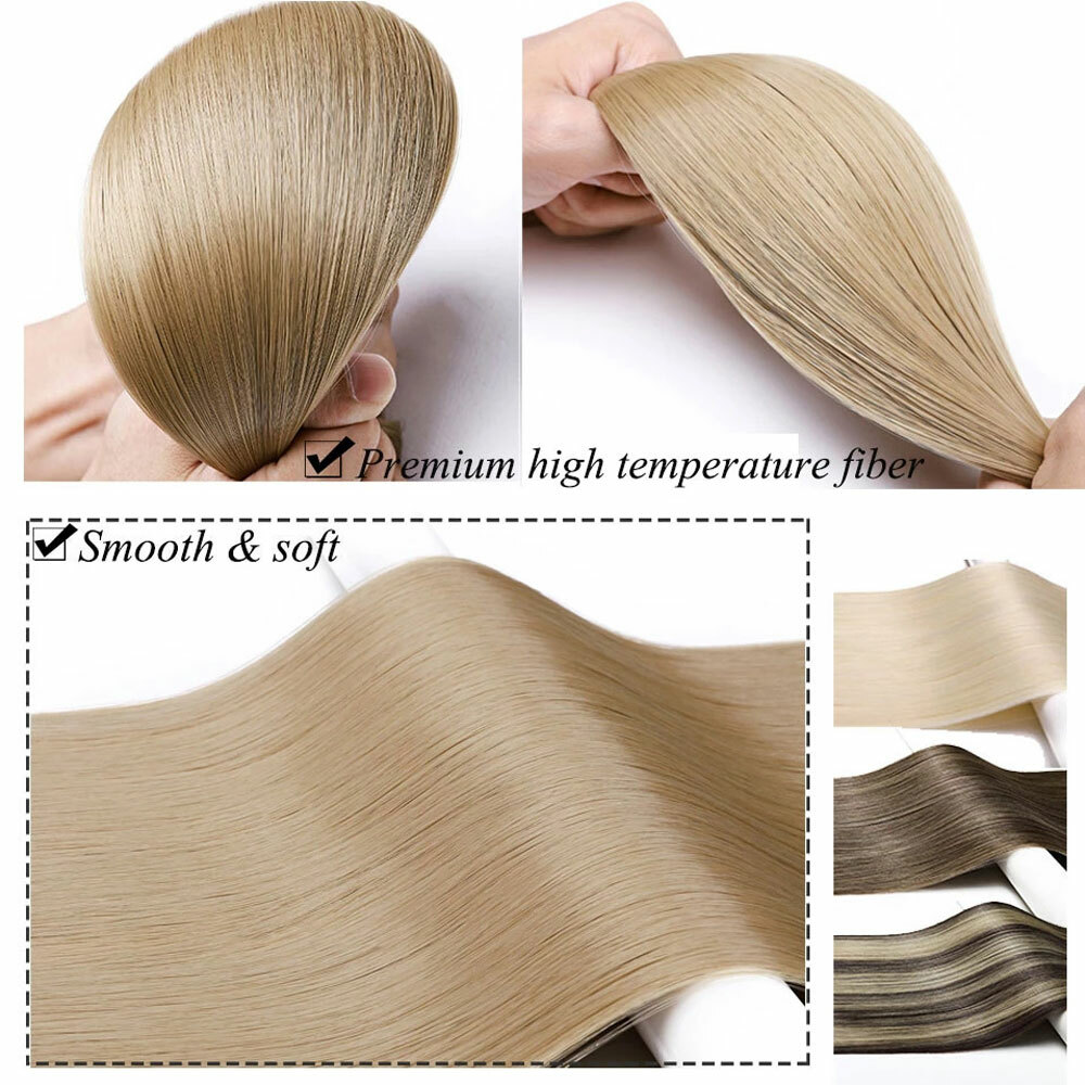 Thick 17-30″ Long Curly One Piece Full Head Clip In Hair Extension Real As Human
