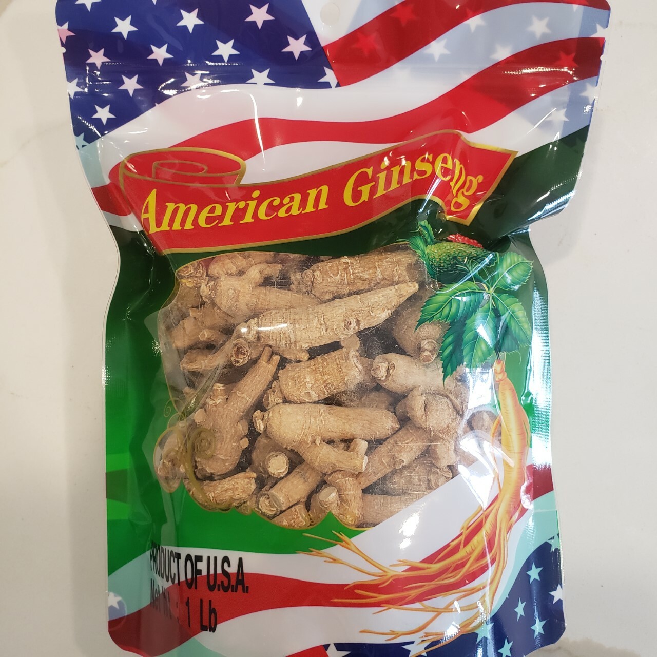1 lb 16oz American Ginseng S / L / XL Round Root US Seller 美国花旗参