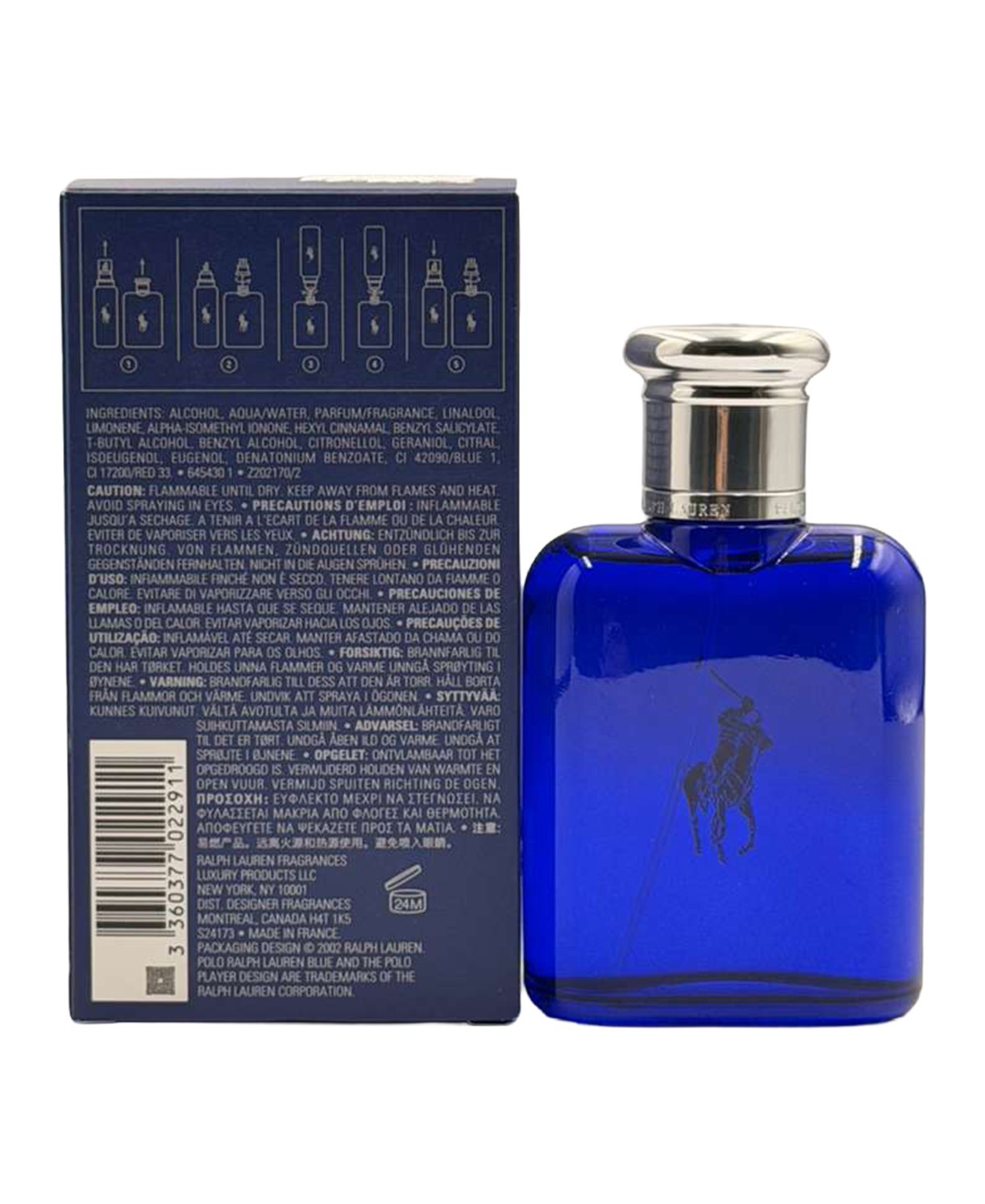 POLO BLUE Cologne by Ralph Lauren 2.5 OZ / 75 ML EDT Spray for Men * AUTHENTIC*