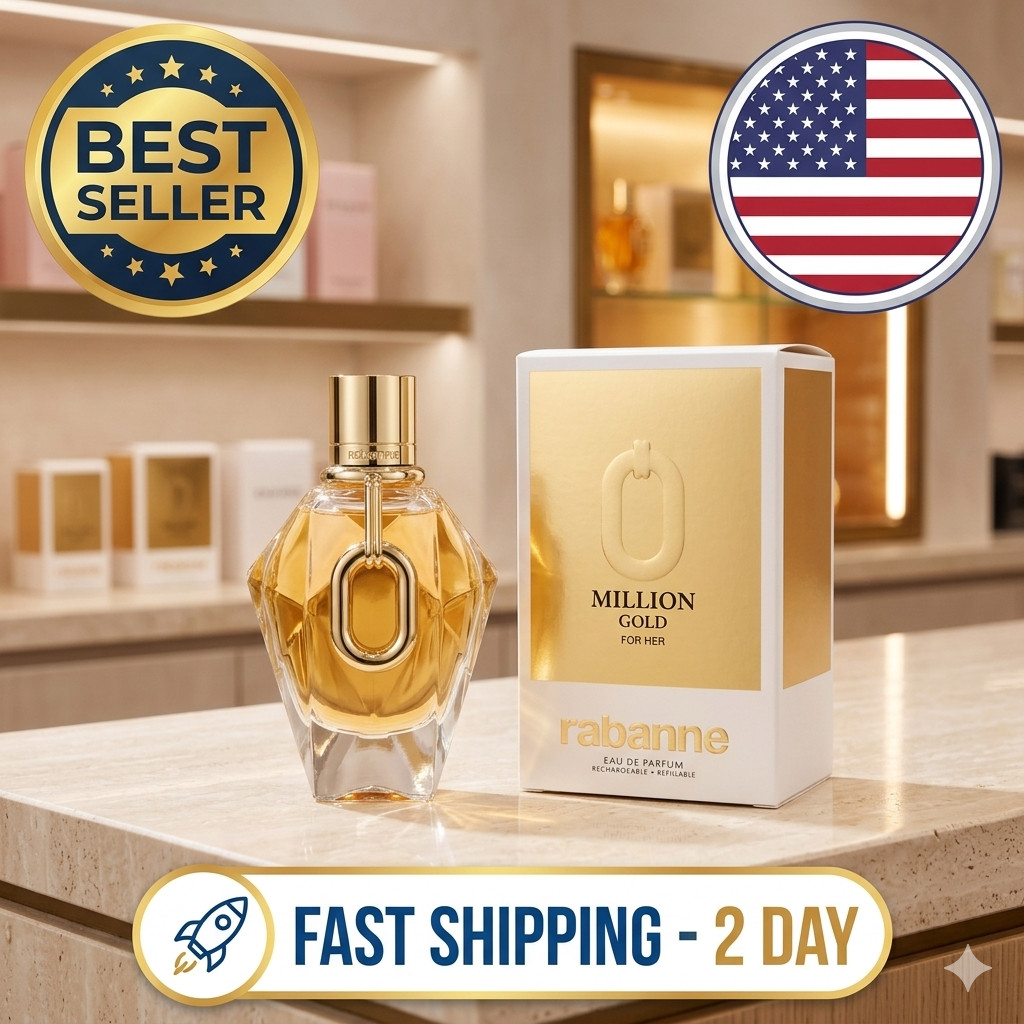 Million Gold For Her By Paco Rabanne EDP Spray 90ml / 3 fl.oz NEW IN SEALED BOX