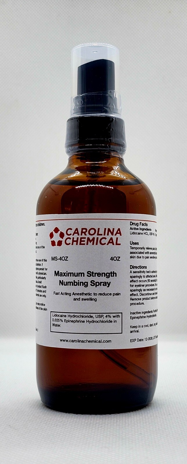 Lidocaine maximum strength numbing spray(like Vasocaine)