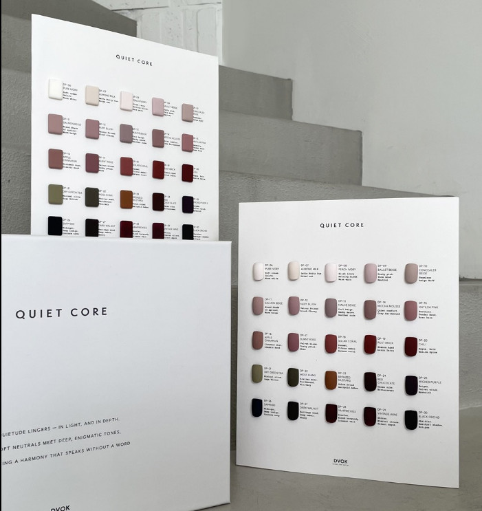 DVOK Quiet Core Solid Color Gel Polish Nude Mood Nail Gel K-Beauty