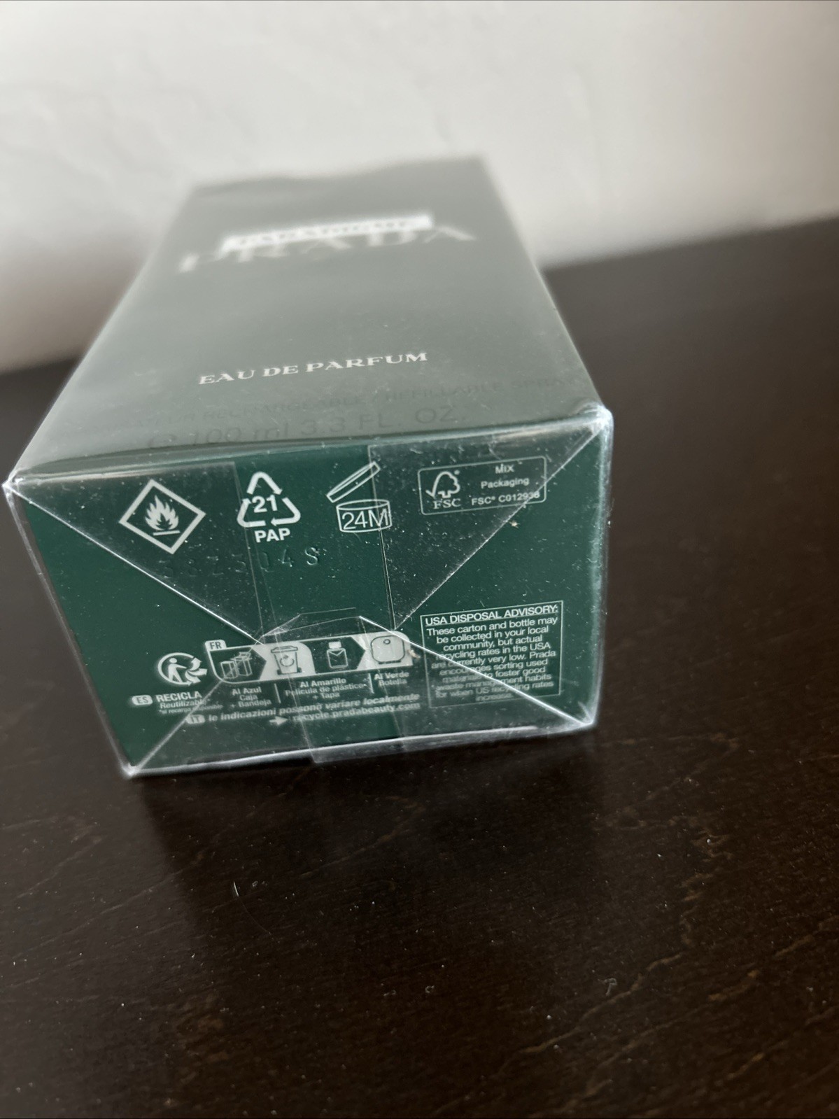 NEW Prada – Paradigme 100ml/3.3 fl. oz. – Retail Plastic Wrapped Box