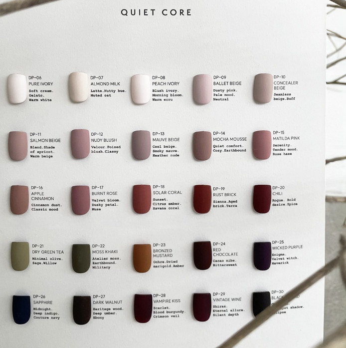 DVOK Quiet Core Solid Color Gel Polish Nude Mood Nail Gel K-Beauty