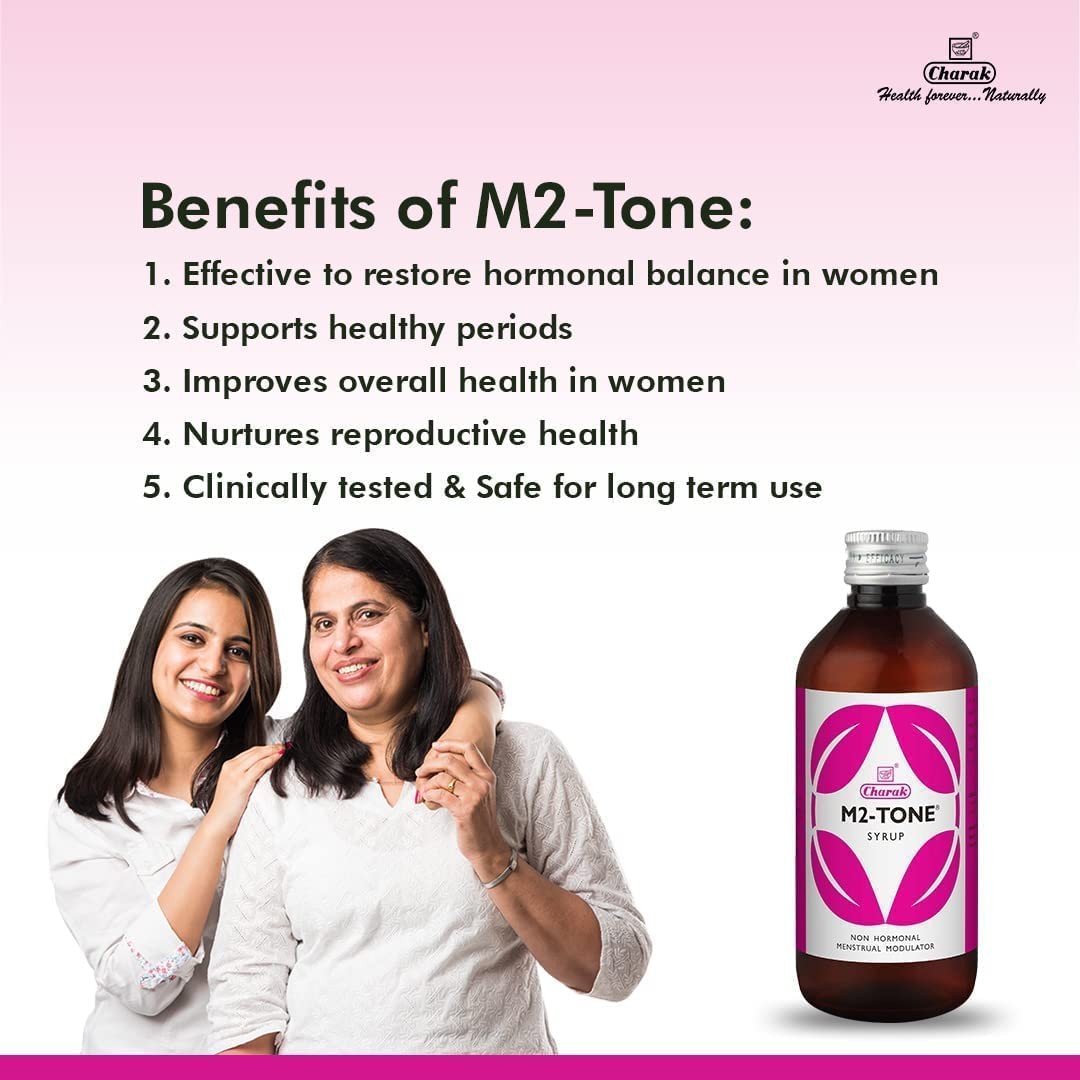 Charak Pharma | M2 Tone Syrup for Women’s Healths | Herbal Medicine For Hormonal