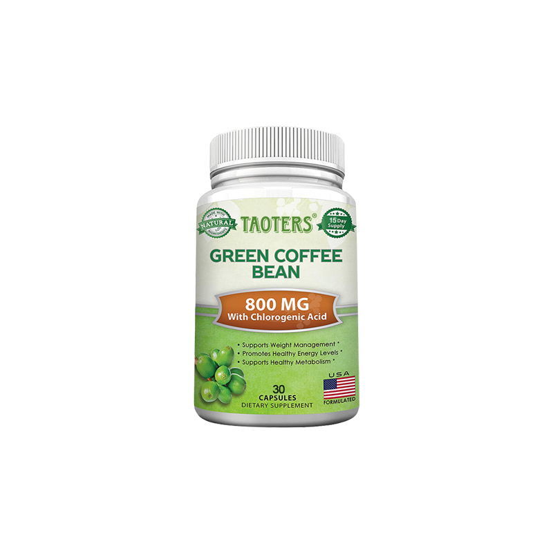 Green Coffee Bean 800mg Contains Chlorogenic Acid To Support Weight Management