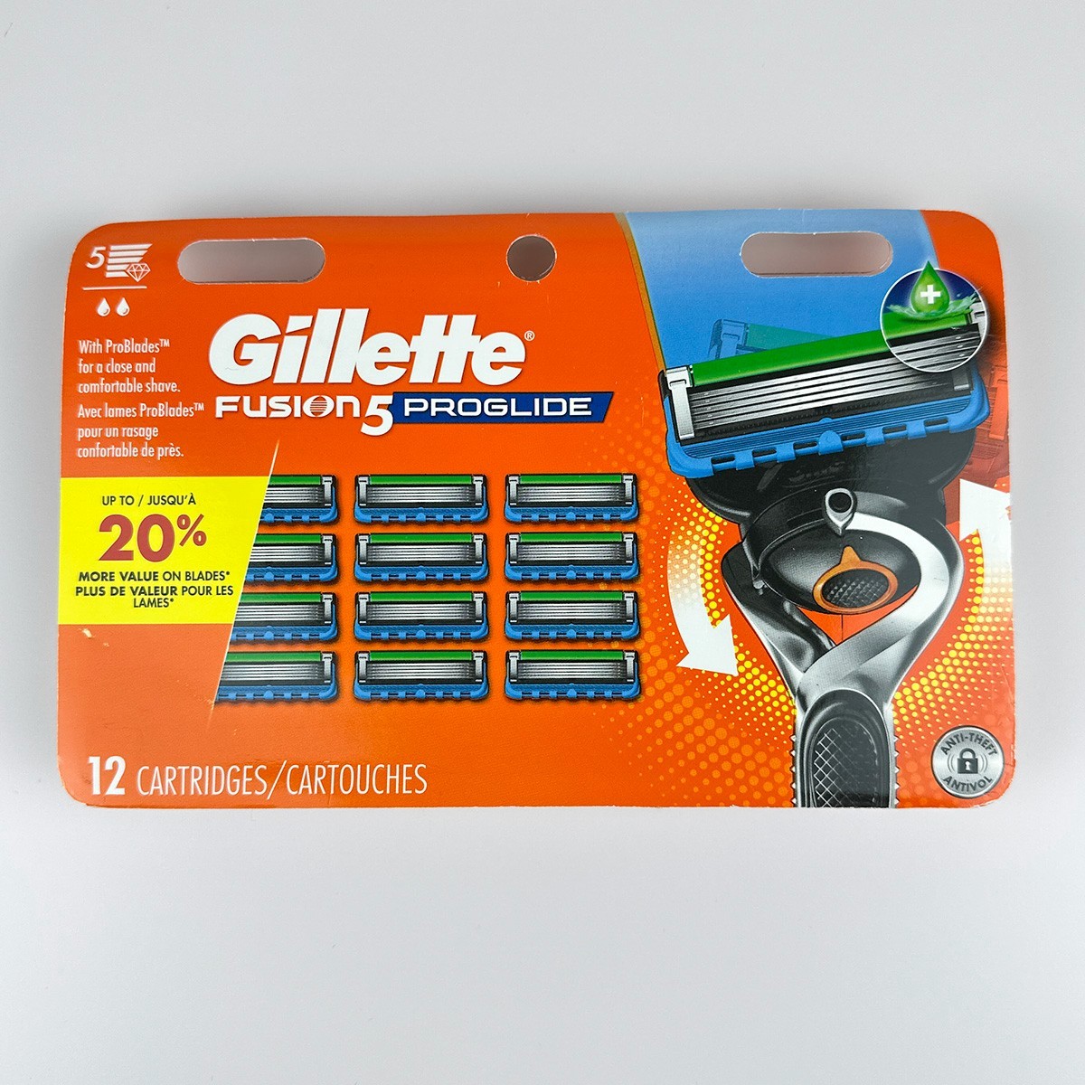3x Gillette Fusion5 ProGlide Refill 12ct Packs (36 Blades) New Factory Sealed