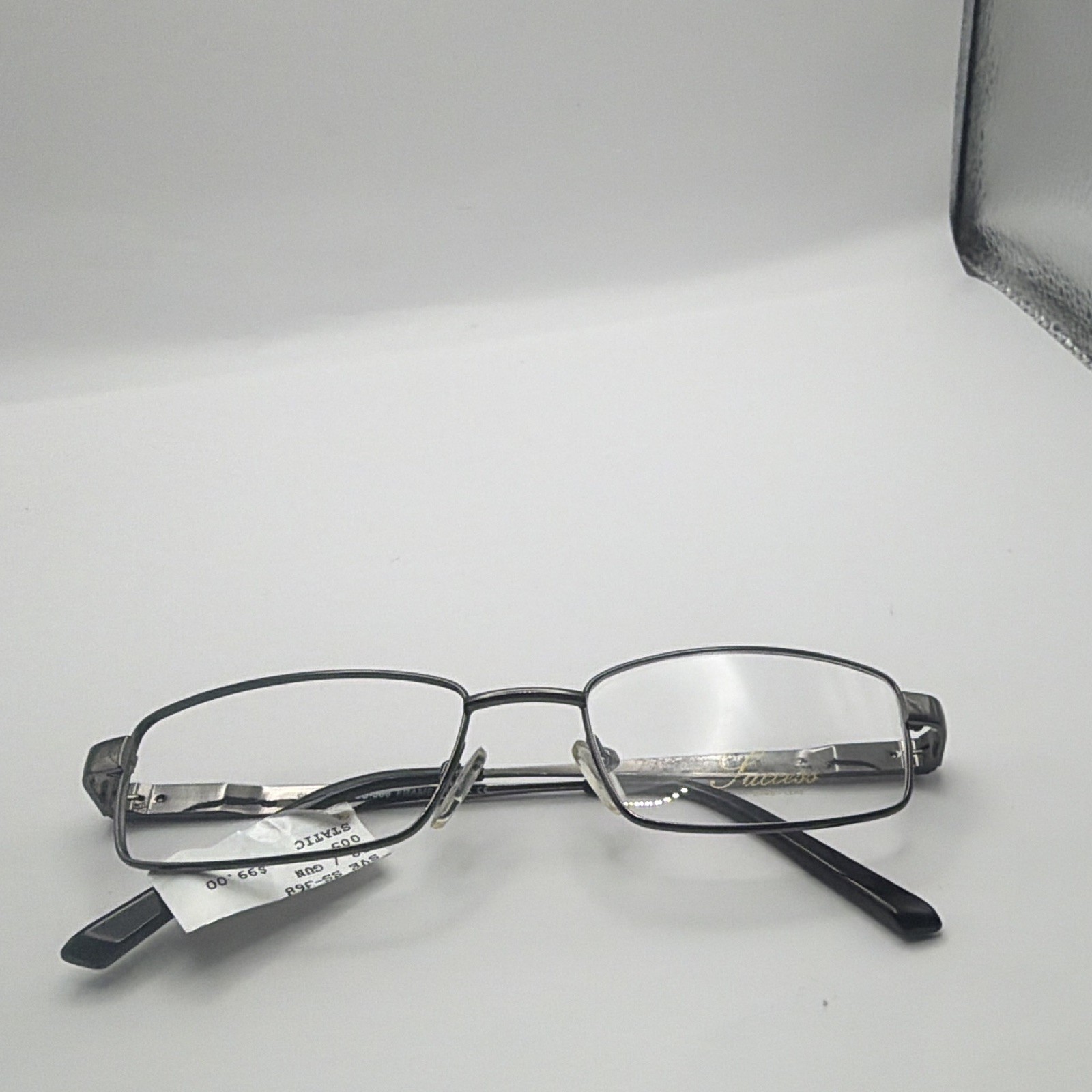 Success SS-368 Gunmetal Metal Rectangular Full Rim Eye Frames 52/18 145 5077