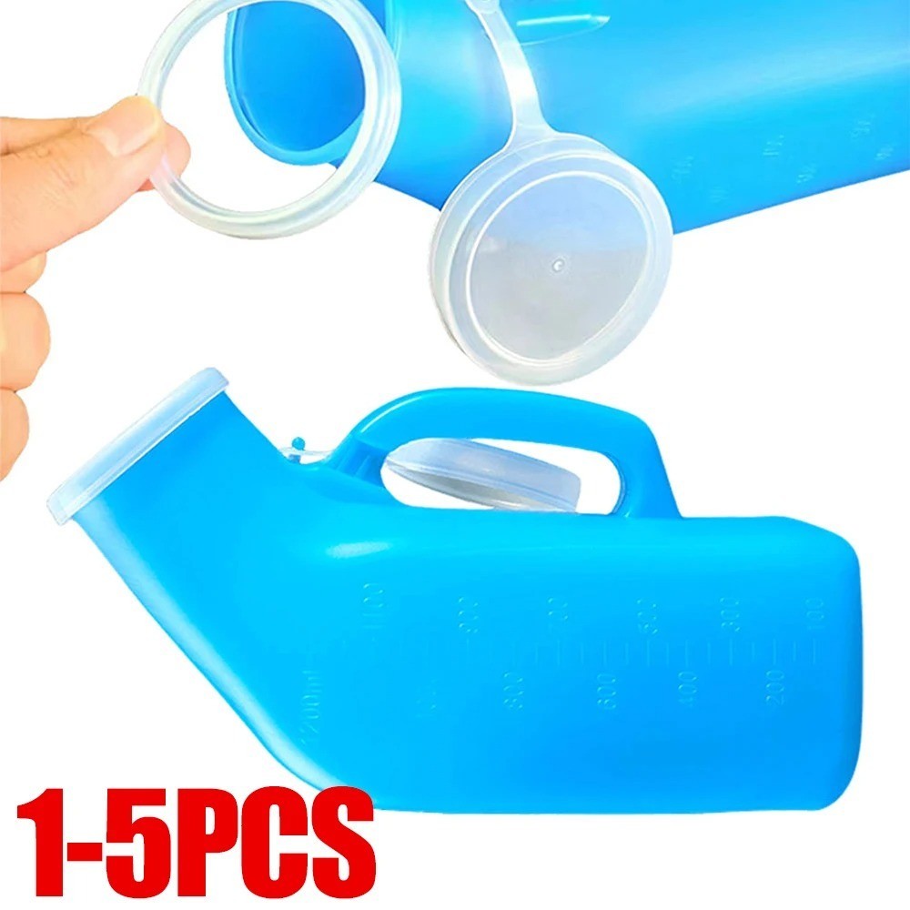 Thick plastic urinal for men 1-5 piece urinal, bottle with lid, urination conta
