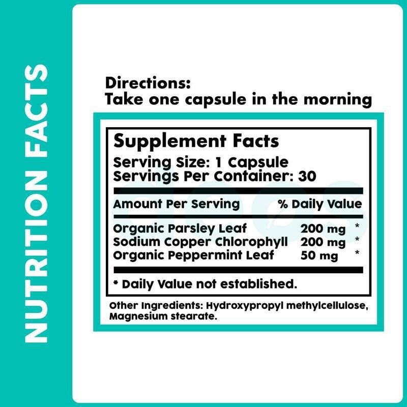 DEOS Internal Deodorant Supplement – 30 Capsules Full Body Deodorizer