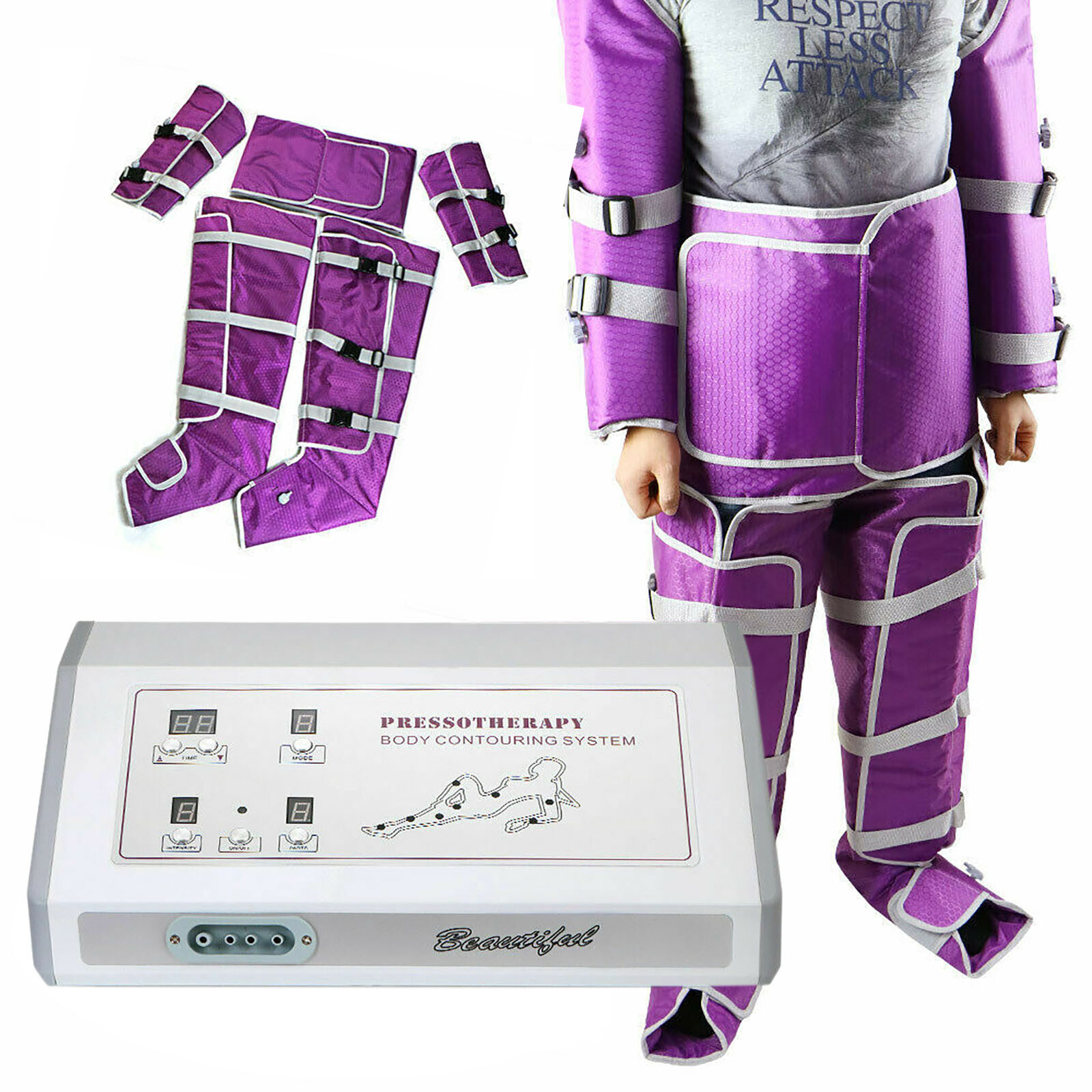 Air Pressure Pressotherapy Lymphatic Drainage Weight Loss Machine , Slimming Set