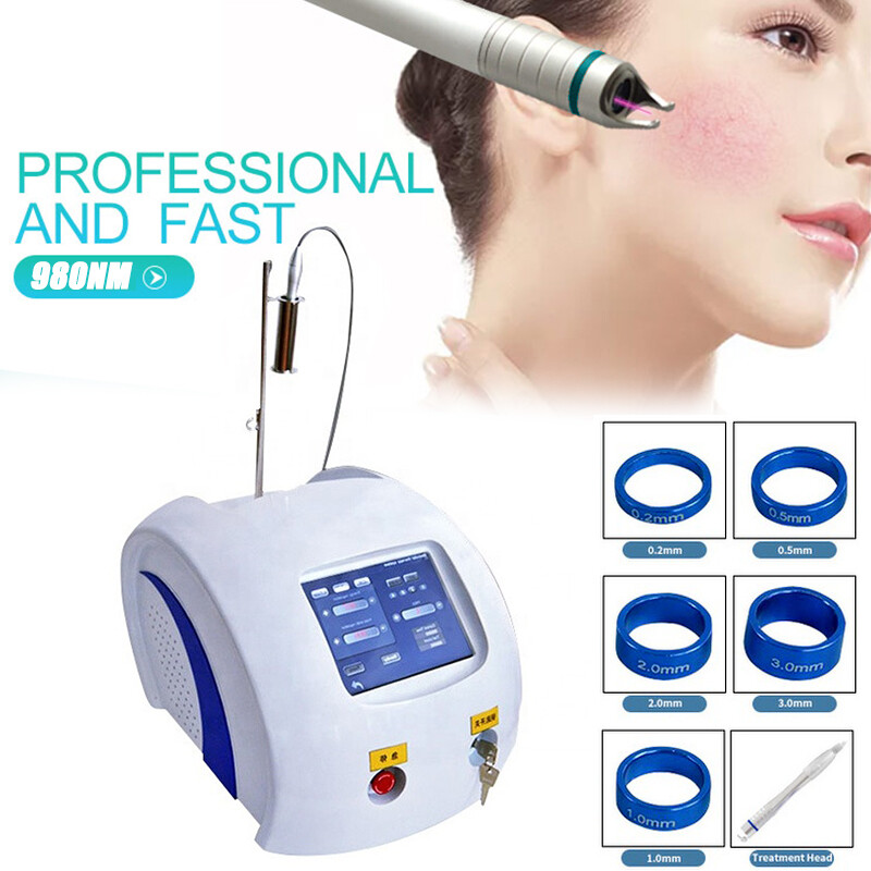 980nm Laser Machine for Facial Spider Veins Vascular Red Blood Vessel Removal