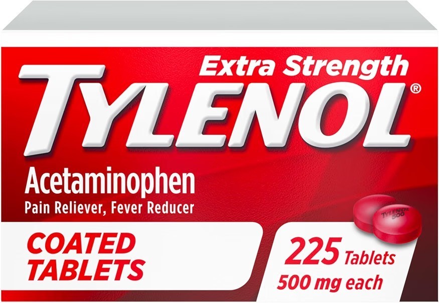 Tylenol Extra Strength 500mg Coated Tablets – 225 Count – Exp 07/2027