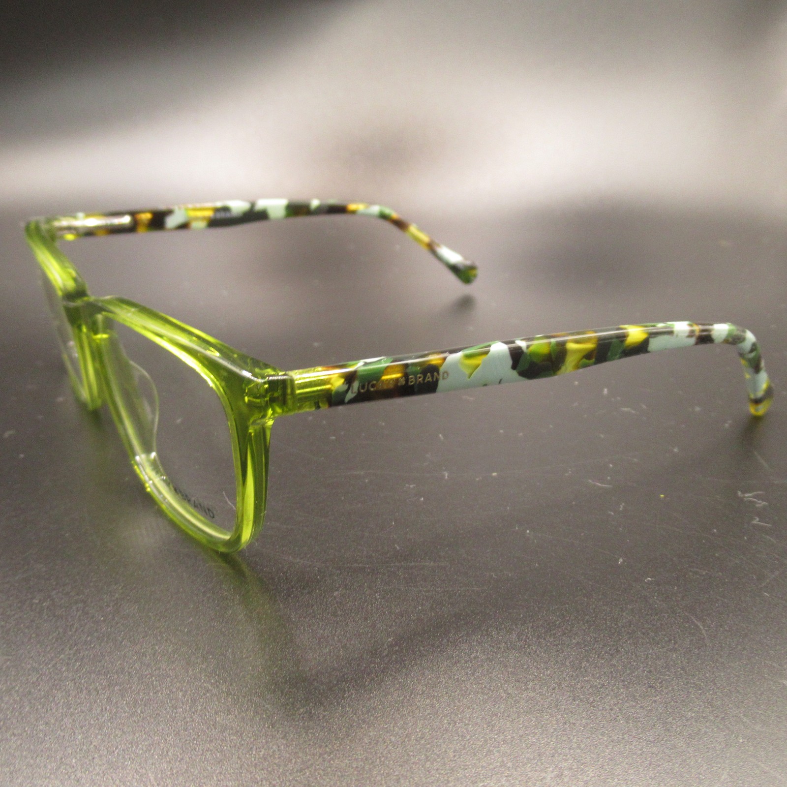 Lucky Brand Eyeglass Frames VLED824 Green Crystal Full Rim 49-16-130