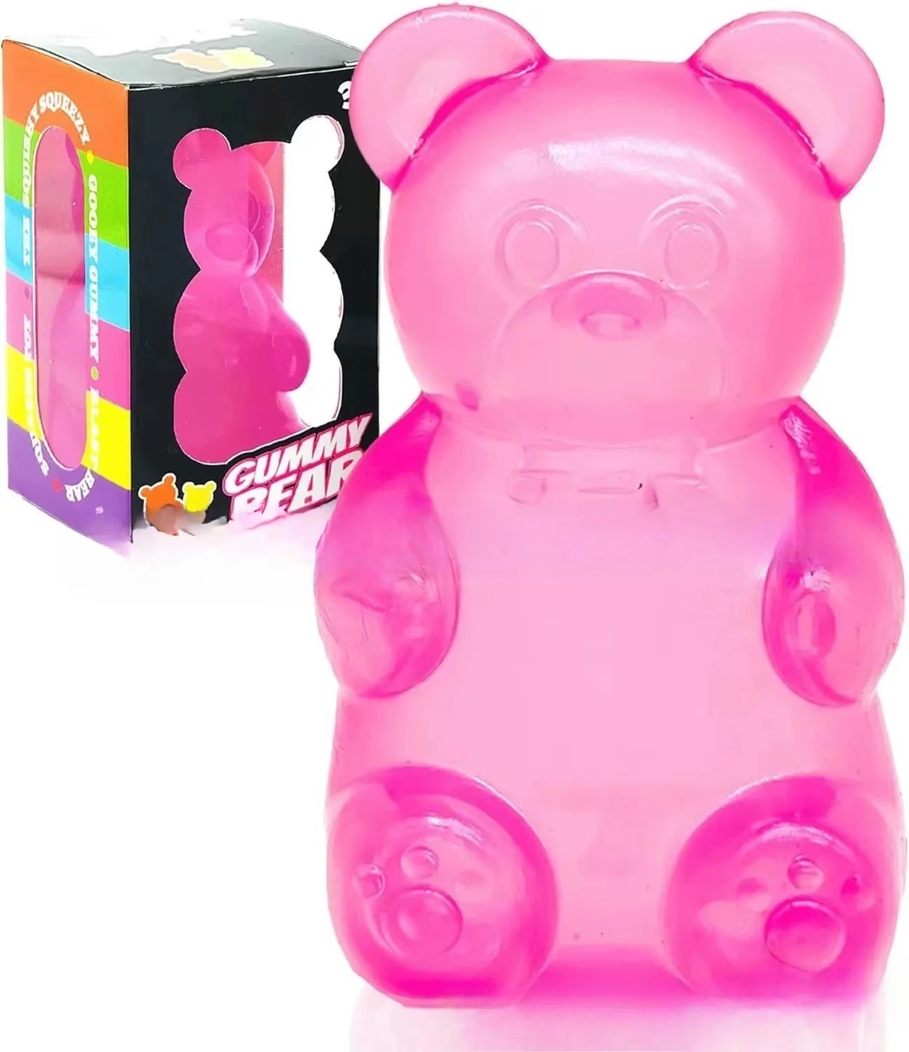 NEE DOH Schylling SquishY Gooey Squeeze Ball Nee Doh Gummy Bear AUTHENTIC