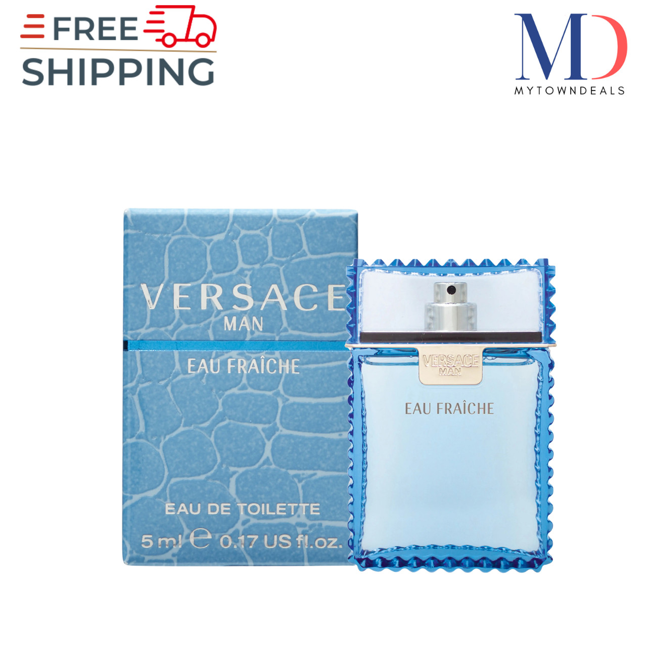 Mini Cologne Versace Eau Fraiche for Men – Brand New Box