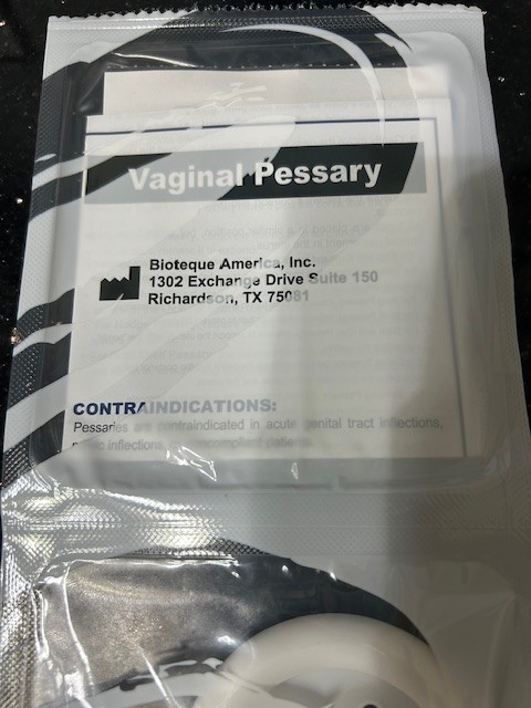 Bioteque America Pessary Ring with Support: Sizes 0-9