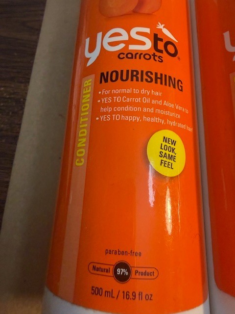 Lot of 2 YES TO CARROTS Nourishing Conditioner 16.9 fl oz / 500 ml New Free Ship