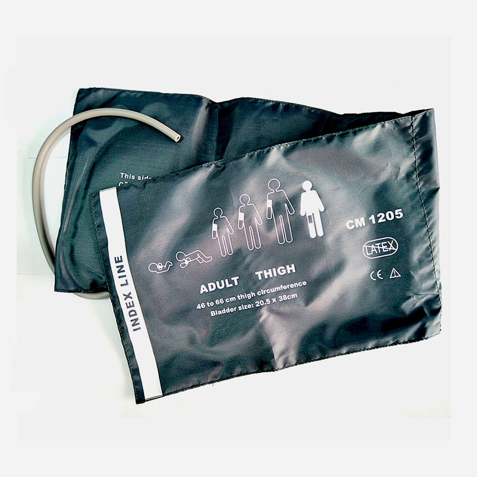 Reusable Adult Thigh NIBP Cuff Single Tube for Blood Pressure 46-66 cm CM1205
