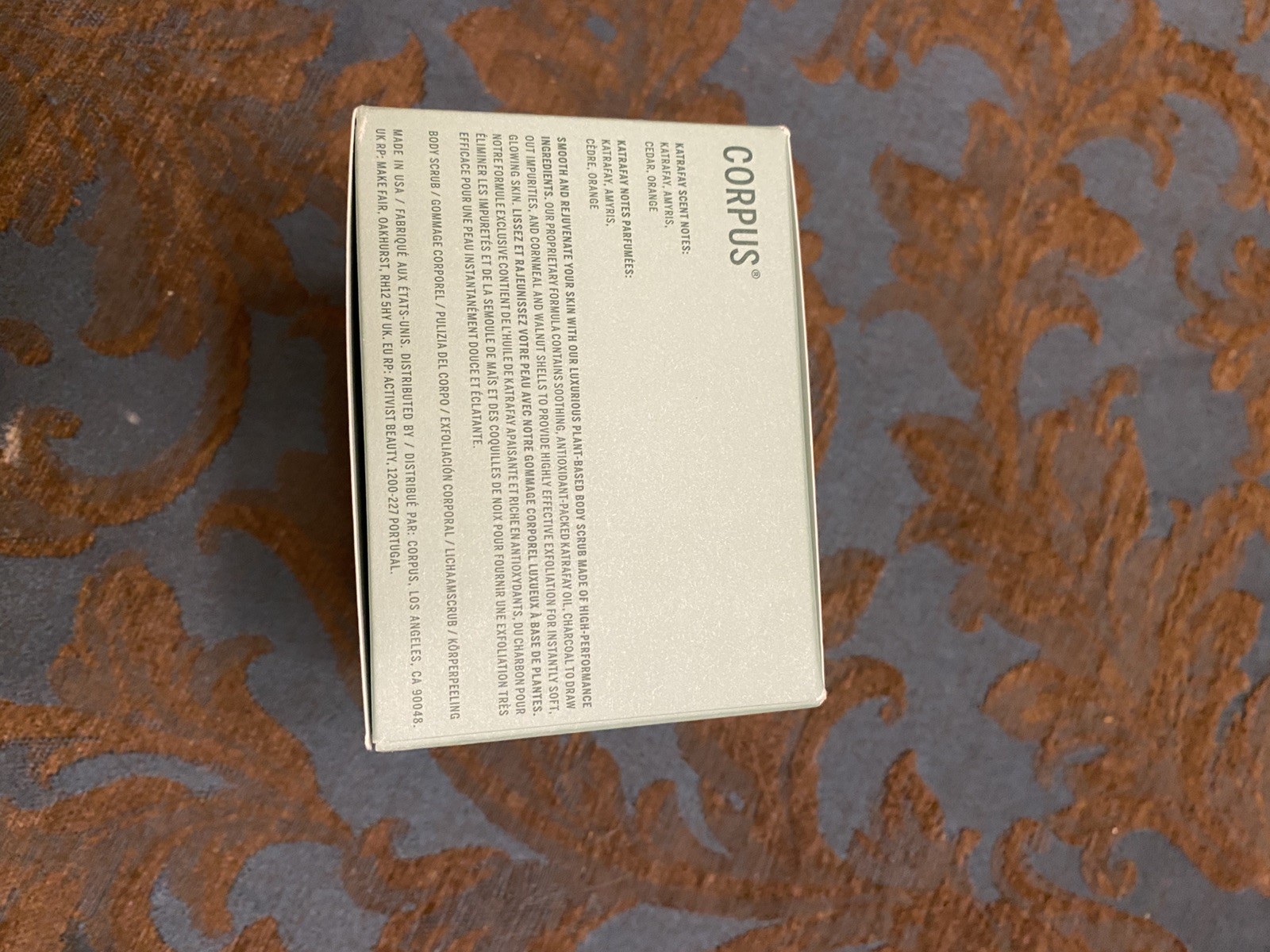 Corpus Katrafay Body Scrub: Rejuvenate Dull Skin, Exfoliate, Plant-Based