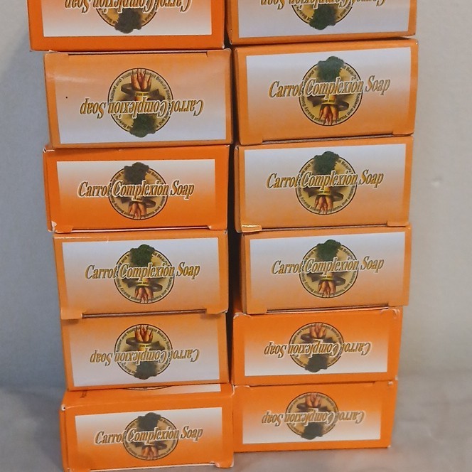 Carrot Complexion Soap Multipack Rectangular Body Bar, Orange, Carrot Scent
