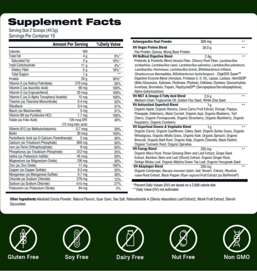 Vita hustle one SuperFood Protein Blueberry