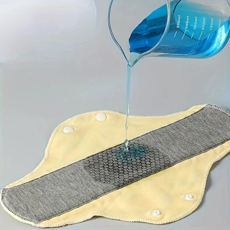 1/2/4/6pcs Leak-Proof & Waterproof Washable Incontinence Pads with Graphene