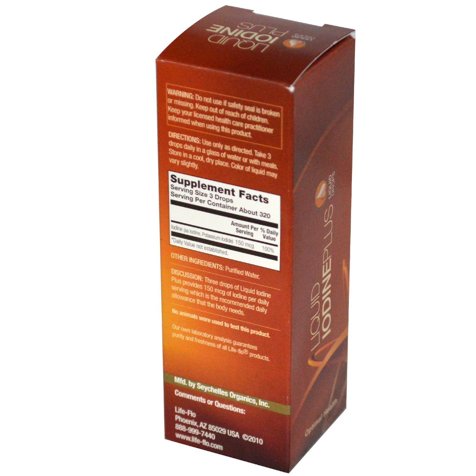 Life-flo, (6 Pack) Liquid Iodine Plus, 2 fl oz (59 ml)