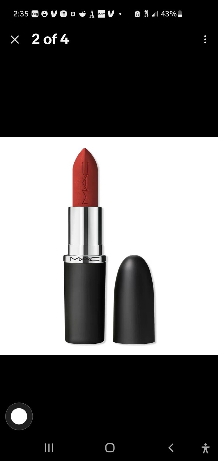 MAC Macximal Matte Lipstick 602 CHILI – Full Size – Brand New In Box