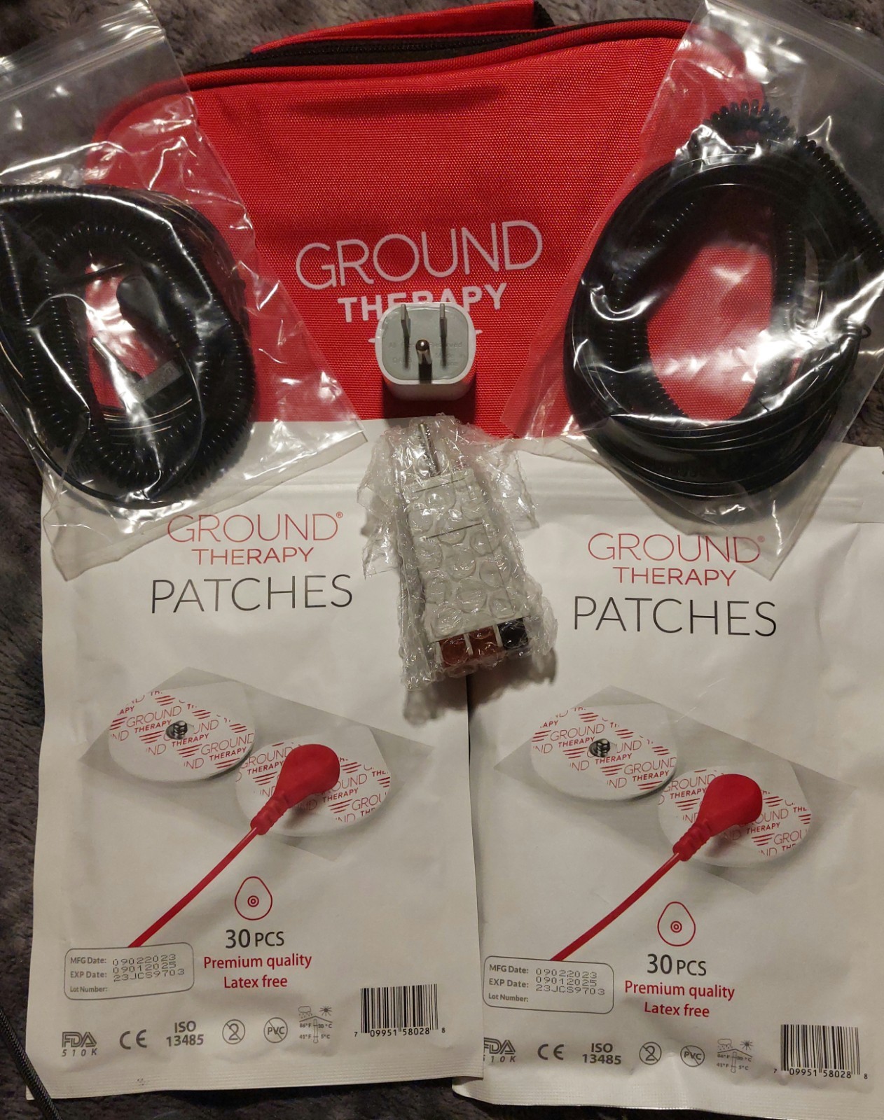 Ground Therapy Complete Kit w/ Cords Tester & 60 Patches Sealed Exp 09/2025 NEW