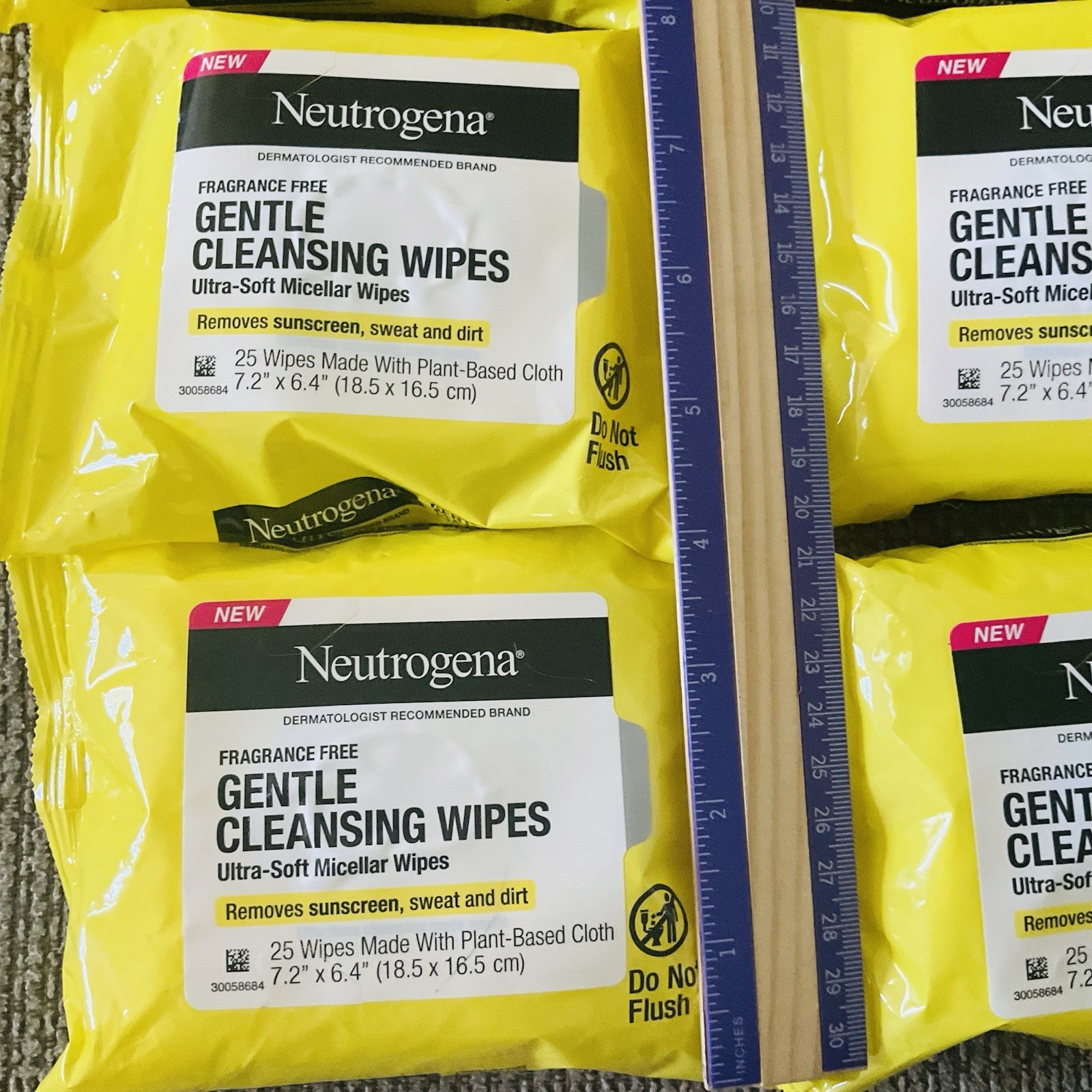 6 Count Neutrogena Ultra-Soft Fragrance-Free Micellar Cleansing Wipes 25 Count