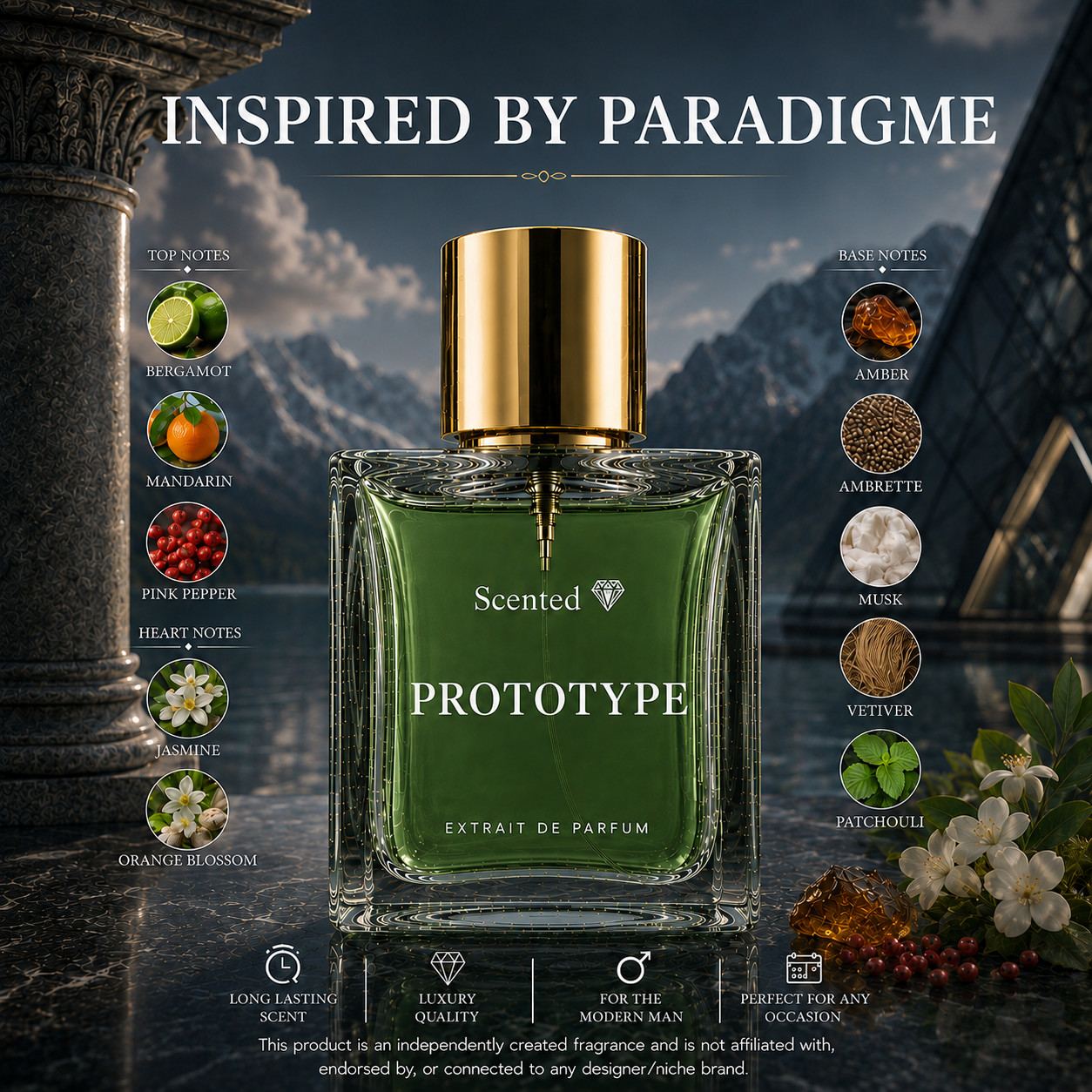 Prototype Inspired By Paradigme Fragrance | Choose Size | Extrait De Parfum