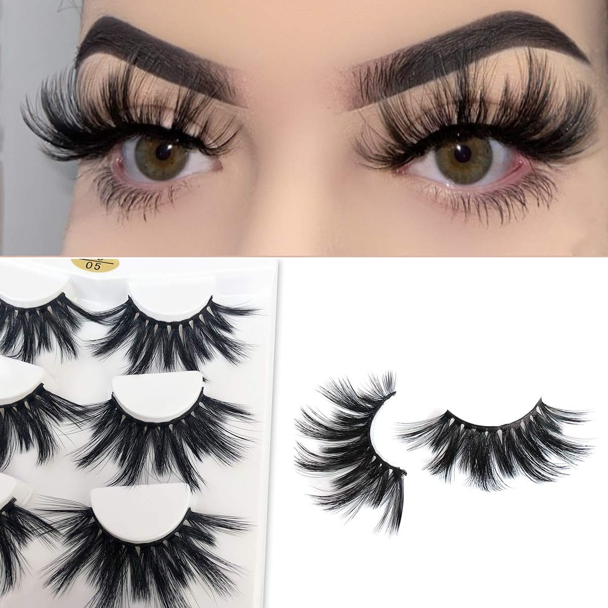Dramatic 25mm Faux Mink Eyelashes – Handmade 6D Volume for Stunning Effects