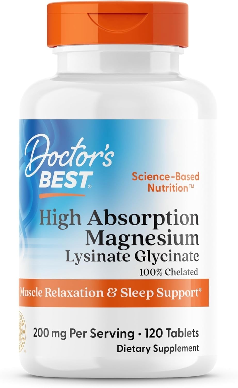 Doctor’s Best High Absorption Magnesium Glycinate Lysinate Supplement for Sleep