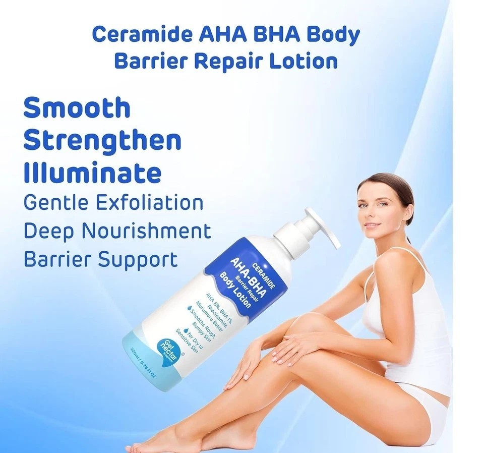 Get Nectar Happiness Ceramide AHA 6% + BHA 1% Barrier Repair Body Lotion 200ml