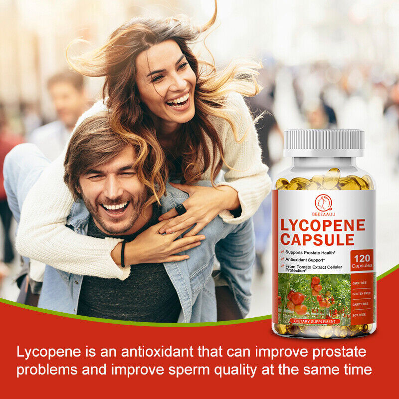 Lycopene Capsules Antioxidant Prostate Support Immune, Heart Health Support