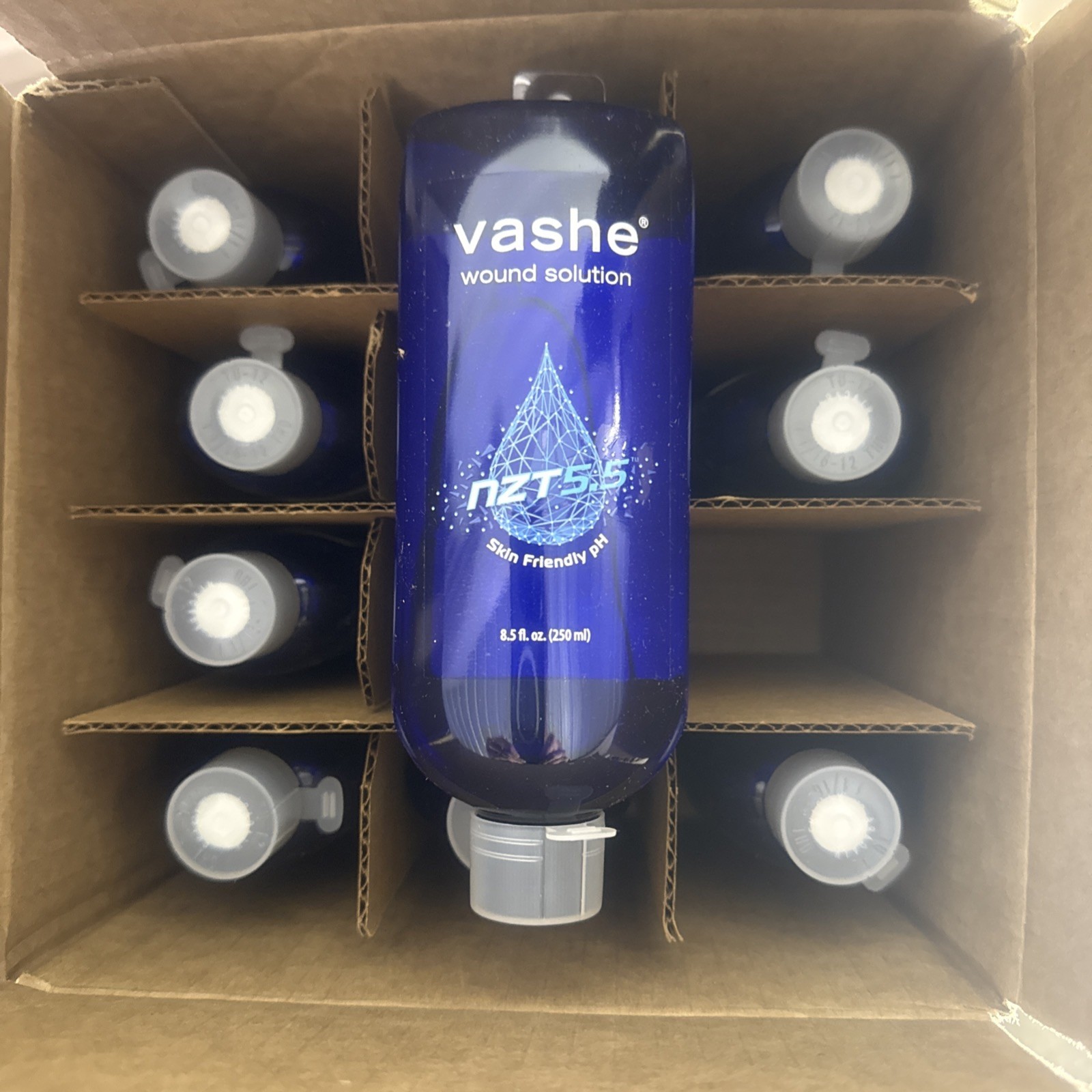 Box of 12 Vashe Skin Wound Cleanser Solution – 8.5 oz. Bottle(FREE SHIPPING)