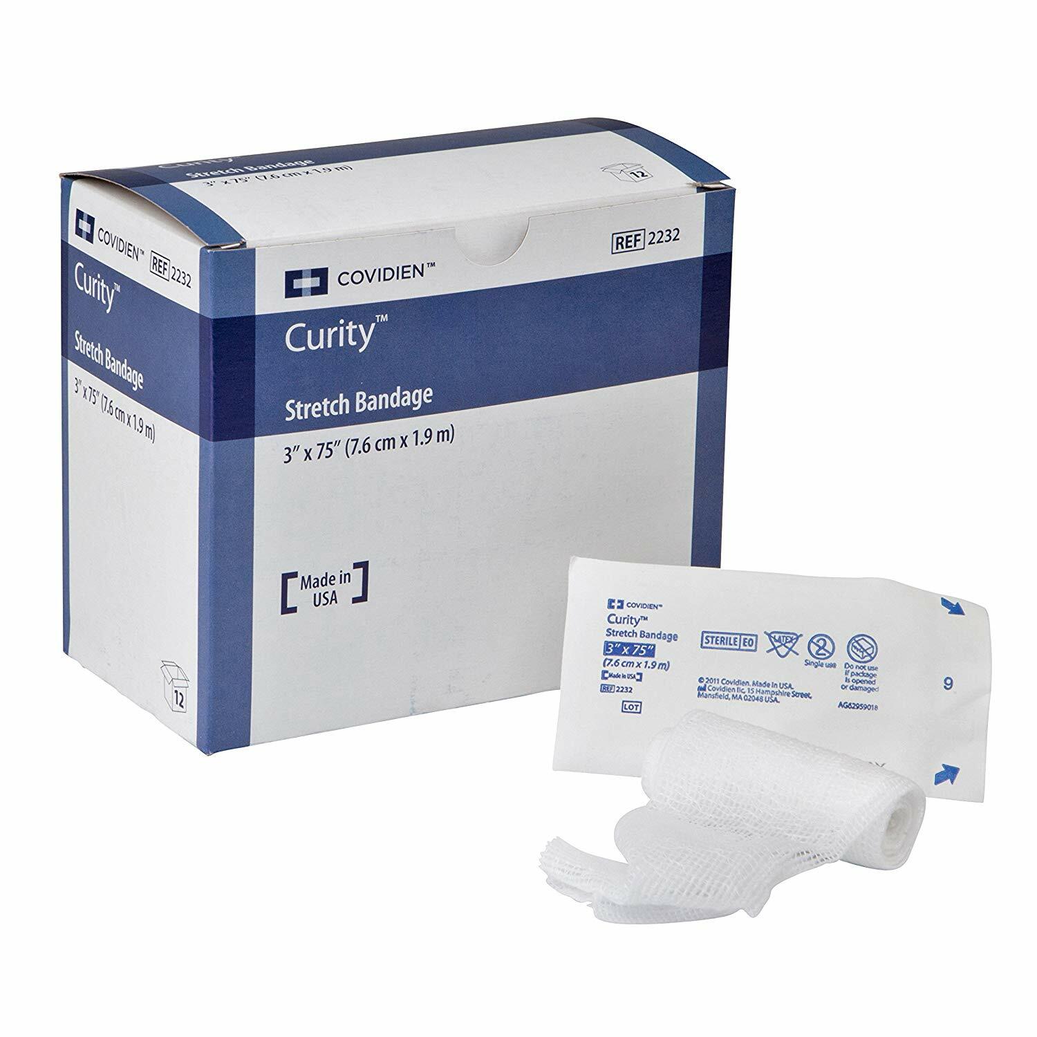 Curity Conforming Bandage, Cotton / Polyester, 3 X 75 Inch Roll, Box of 12
