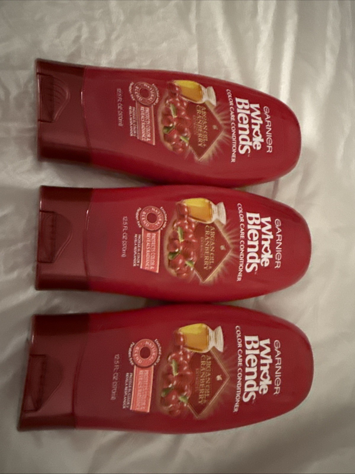 Garnier Whole Blends Color Care Conditioner Argan Oil&Cranberry Extracts -3 PACK