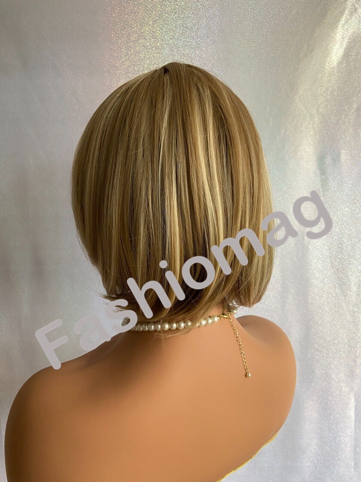 Soft Blonde Mix Medium Wavy Layered Heat Friendly Synthetic Hair Capless Wig