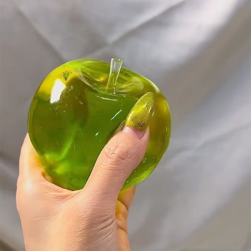 Green Apple Squishy Stress Ball Slow Rebound Soft Squeeze Fidget Toy