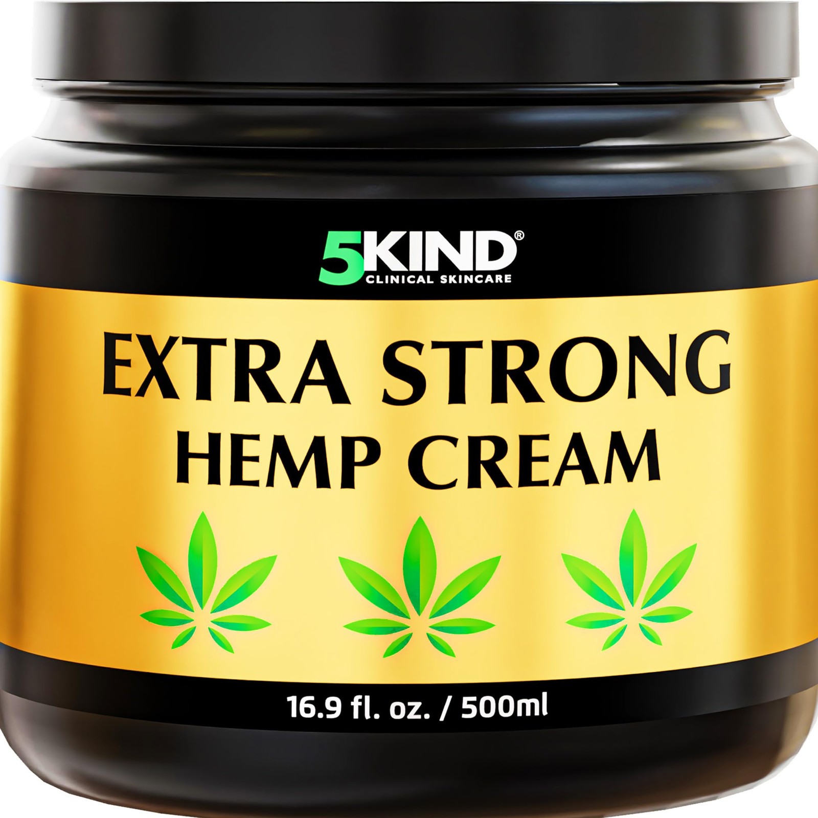 5kind Extra Strong Hemp Cream 16.9 fl oz Maximum Strength Natural Topical C…