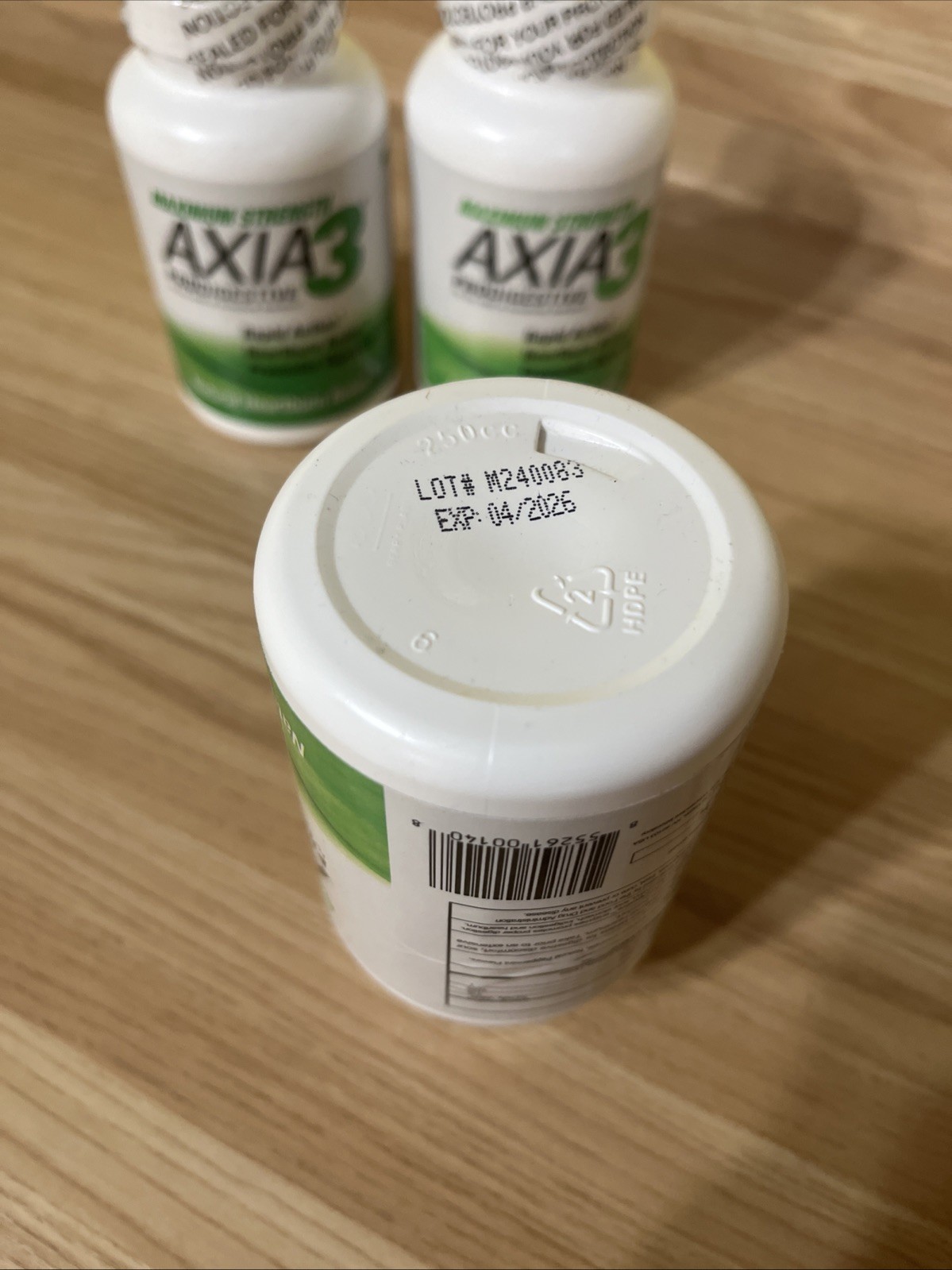Lot of 3 AXIA3 Maximum Strength Prodigestive Heartburn Relief 90 Tabs each 04/26