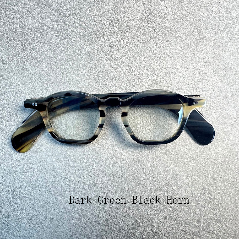 Men Eyewear Vintage Square Unqiue Handmade Horn Reading Glasses Eyeglass Frames