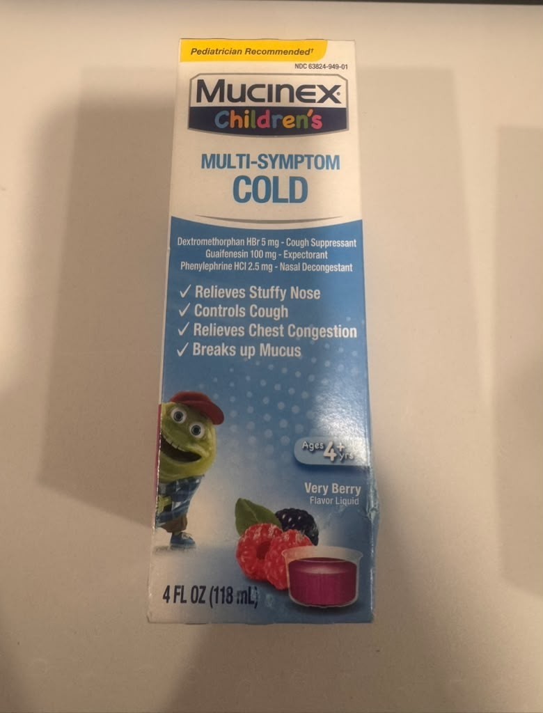 Mucinex Children’s Multi Symptom Cold Medicine 06/26