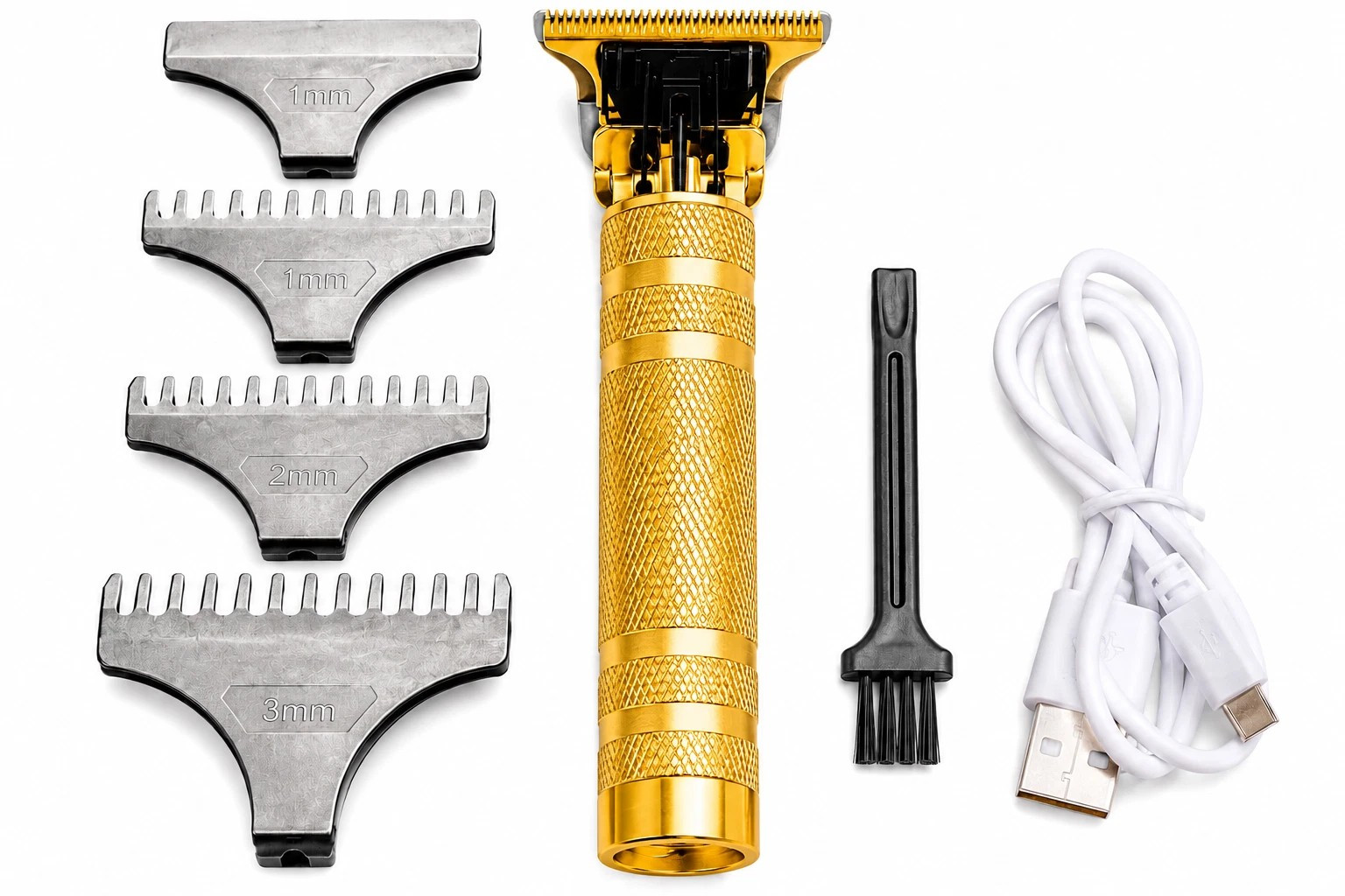 Vintage T9 Barbeador Gold Beard Hair Trimmer Cutter Machine for Men