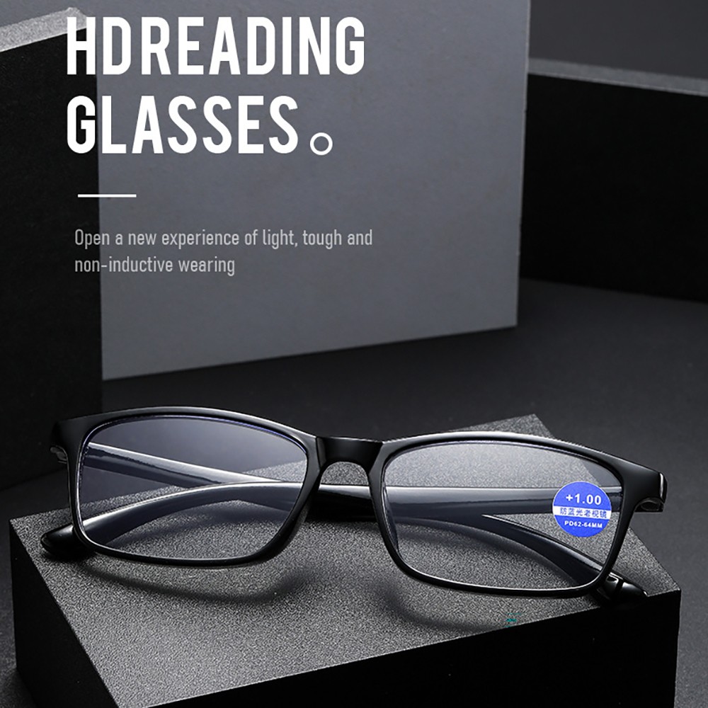 Lightweight Reading Glasses Anti Blue Light Eyewear Rectangular Computer Readers