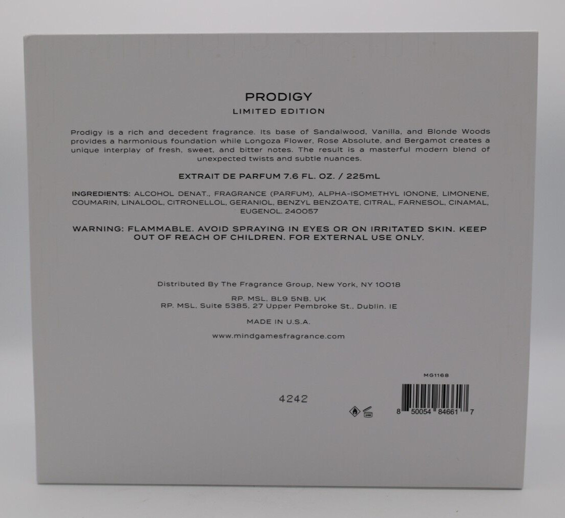 Mind Games Prodigy 225ml / 7.6 oz Extrait Decanter Set Authentic by Finescents